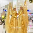 Angelico Gold Angels on Stilts